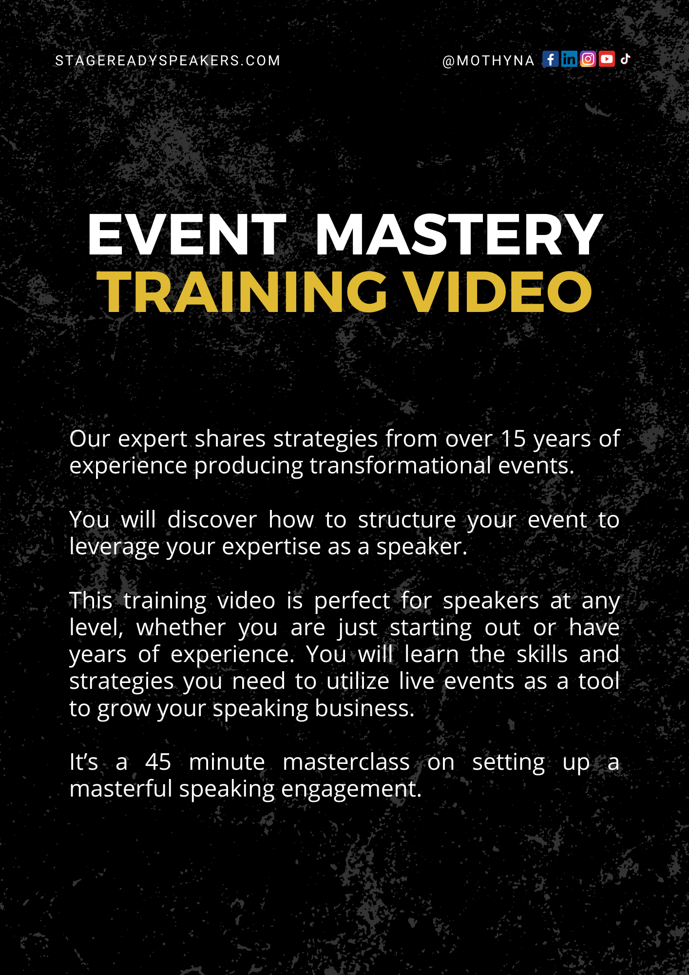 Event Mastery Training Video